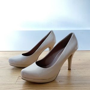 Nude Heels - Patent - Size 7